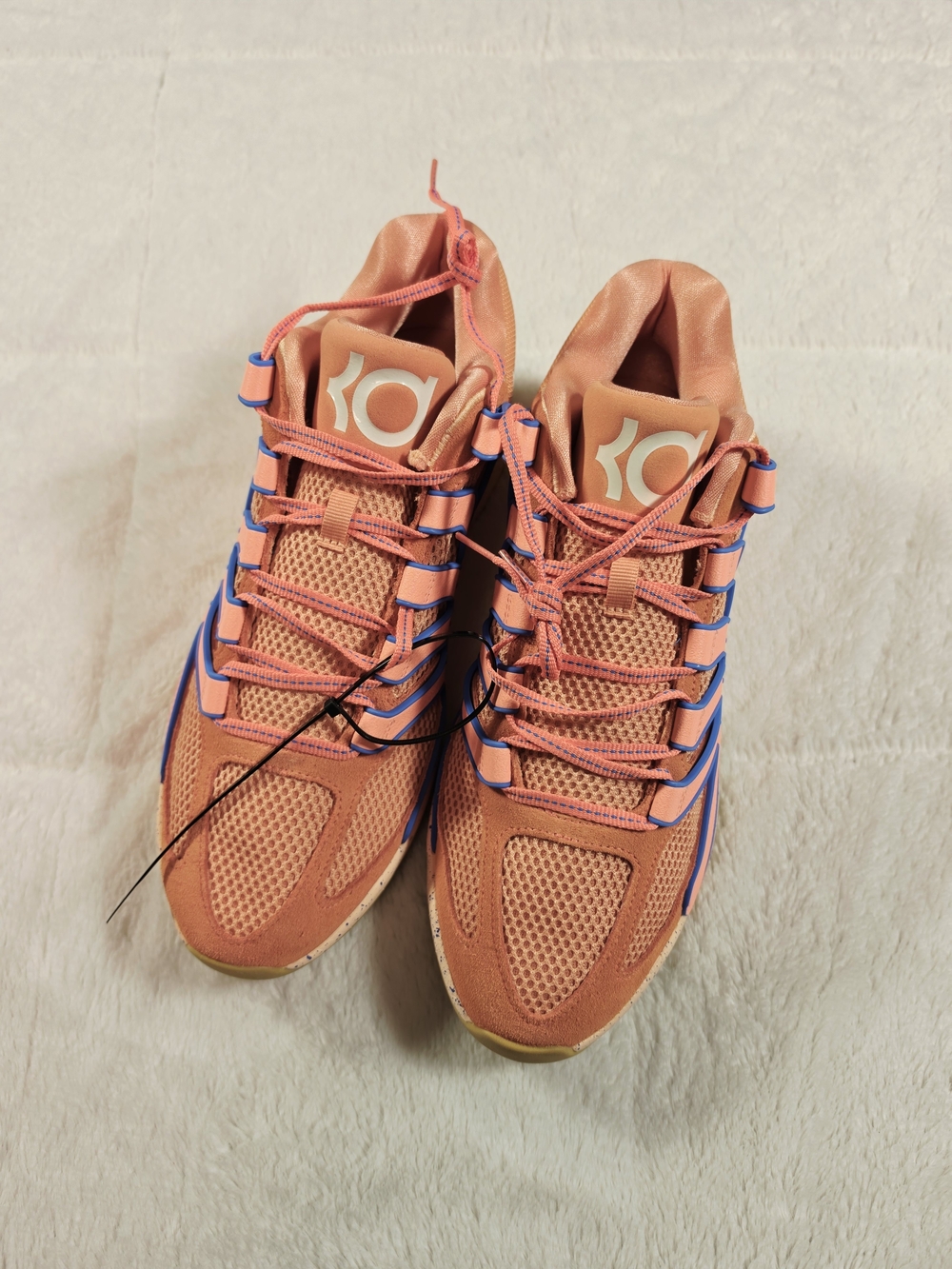 Nike KD Coral and Blue Men's Performance Sneakers